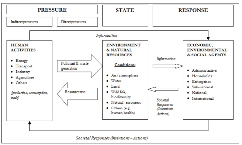 Figure 1: The Pressure – State – Response (PSR) Model    