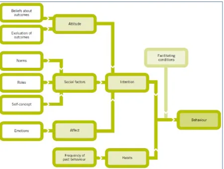 Figure 2: Triandis' Theory of Interpersonal Behaviour (1977 – reproduced from COI, 2009)  