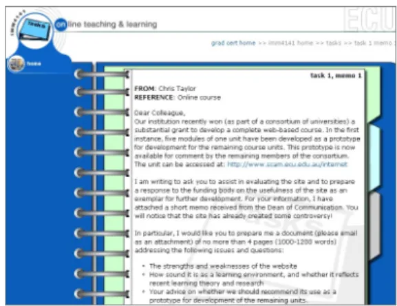 Figure 1a: The main interface for Online  Teaching and Learning 