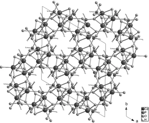 Figure 2The three-dimensional framework structure of compound (I) with the