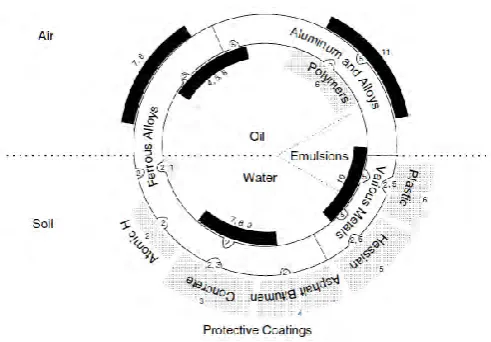 Figure 2. 1: The effect of different microbes and degradation mechanism (Roberge, 2006) 