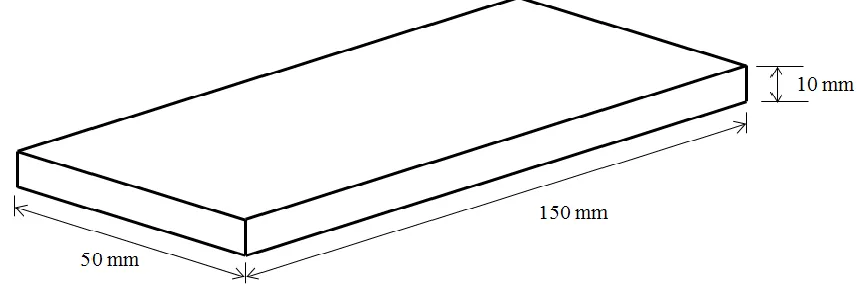 Fig. 1. Plate sample of the base metal as- received 
