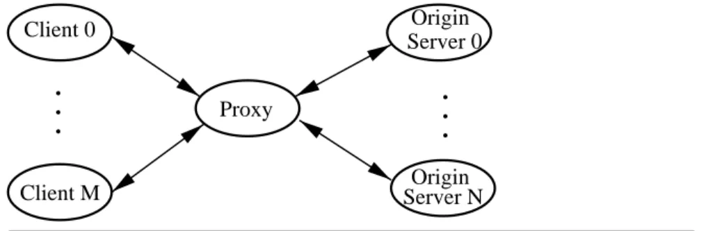 Figure 1.  Using a Proxy within the World-Wide Web