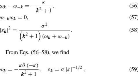 Fig. 1. For κ≤0 it describes the well-known Rossby-likewaves. The domain of κ>0 corresponds to so-called nullmodes.