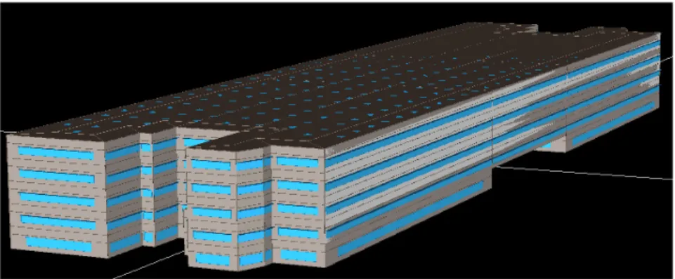 Fig. 1. The 3D drawing of building model. 