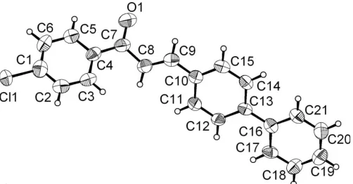 Fig. 1 shows the molecular structure. The geometry of the