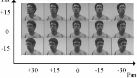 Figure 1. Sample of the Pointing’04 Image Database 