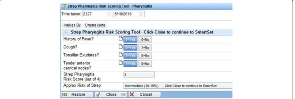 Fig. 2 iCPR risk calculator example. © 2017 Epic Systems Corporation. Used with permission