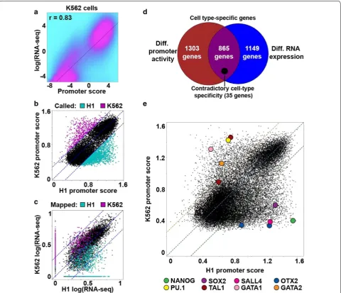 Fig. 4 A linear regression model accurately predicts cell-type-specific promoter activity