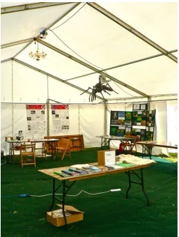 Figure 3.  Inside the Discovery tent, where it was possible to visit an exibition. 