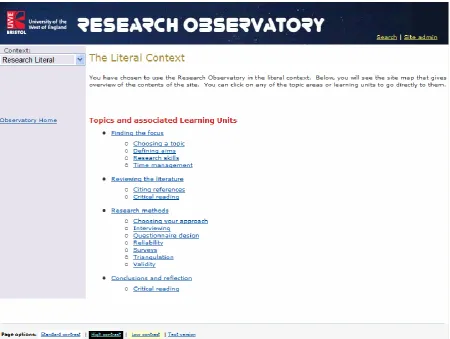 Figure 2. Example of the literal context 