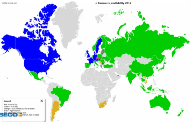 Figure	  2	  –	  Seco	  e-­‐Commerce	  availability	  