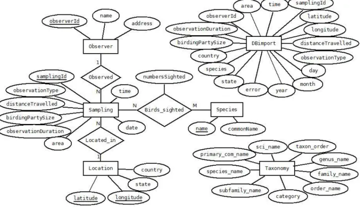 Figure 3: The ER-diagram of the database 