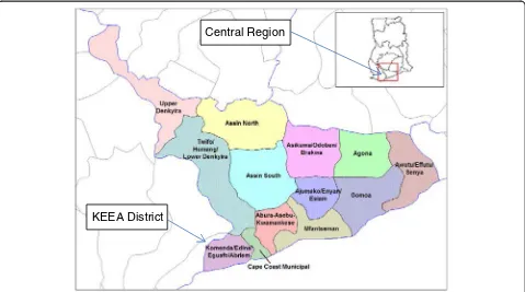 Fig. 1 Map showing the location of Akatsi District in the Volta Region of Ghana (Source Wikipedia)