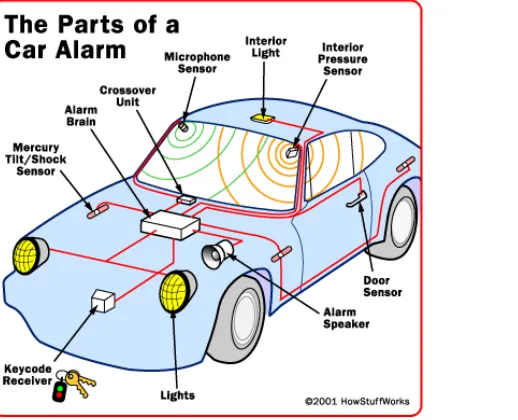 Figure 2.6: Typical Car Alarm System 