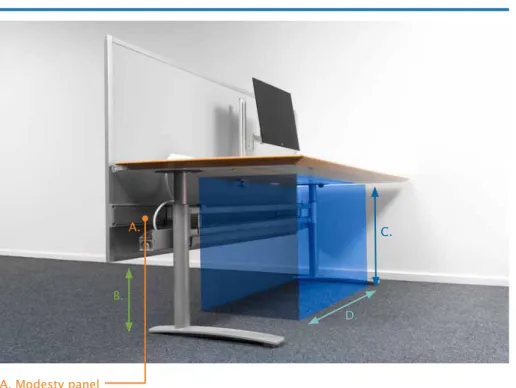 fIgure 13. recoMMended leg rooM
