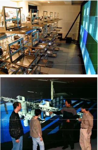 Figure 1:  Princeton’s second-generation display wall built  with a 24-projector array with a total resolution of 6144 ×  3072 pixels