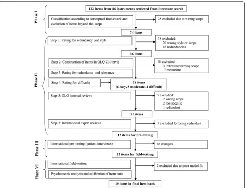 Fig. 1 Flowchart of item bank development process