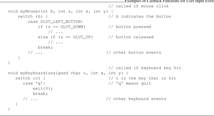 Table 3: GLUT parameter names associated with mouse events.