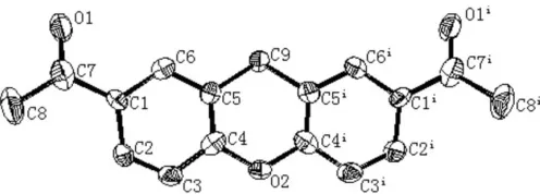 Figure 1View of the molecular structure of (I), showing the atom-labellingscheme. Displacement ellipsoids are drawn at the 30% probability level.H atoms have been omitted