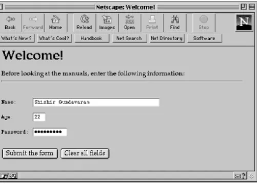 Figure 4.1 shows how the form will look in Netscape Navigator.