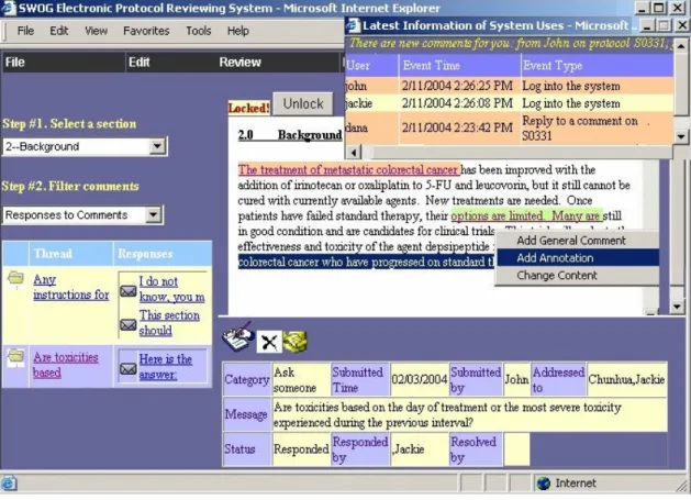 Figure 2: Collaborative Protocol Reviewing 