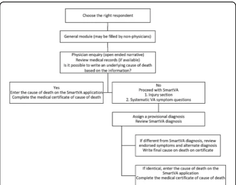Figure 1 (abstract O33). Standard operating procedure for use ofSmartVA Auto-analyse by physicians