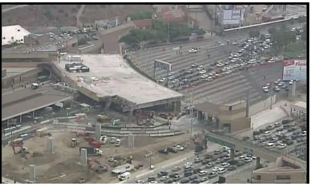 Figure 10: Collapse of San Ysidro Port of Entry Roof 