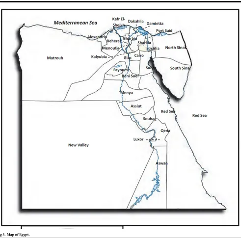 Fig 3. Map of Egypt.
