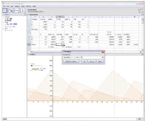 Fig. 8 Case study solution in GeoGebra 
