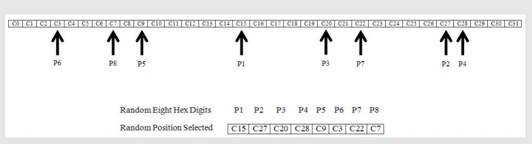 Figure 2: A random selections of the 8-digit positions by the users.