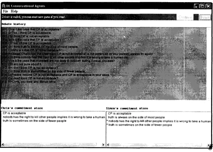 Figure 3. DE Agents Interface 