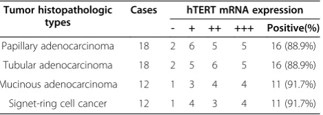 Table 1 Chemosensitivity of 60 cases GCs to fiveanticancer drugs