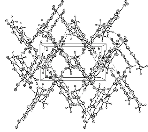 Figure 1A view of the molecular structure of (I) (Siemens, 1989). Displacementellipsoids are drawn at the 50% probability level; H atoms are depicted asspheres of arbitrary radii.