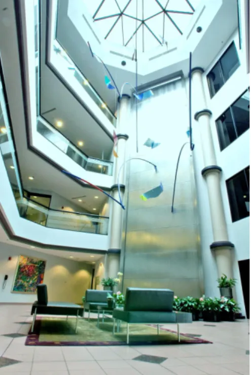 Figure 1. Four-story atrium lobby