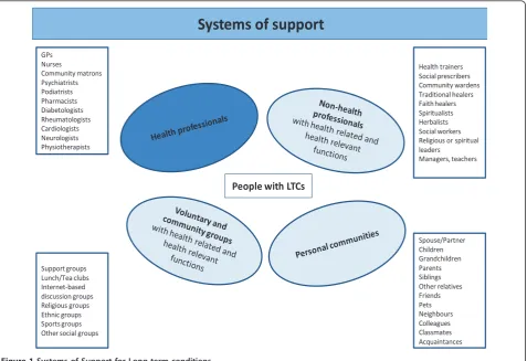 Figure 1 Systems of Support for Long term conditions.