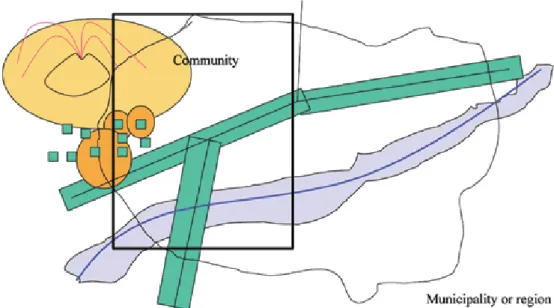 Figure 10: example of a community area within a larger administrative region 3.2.3  IDENTIFYING HAZARD SOURCES