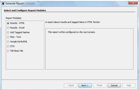 Figure 4. Autopsy Ingest Modules 