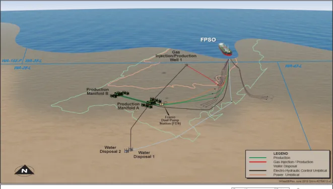 Figure 1: Vincent Development Subsea Infrastructure Layout 
