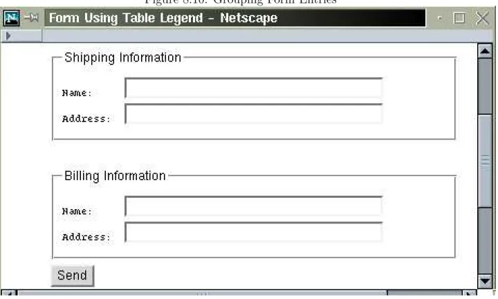 Figure 8.10: Grouping Form Entries