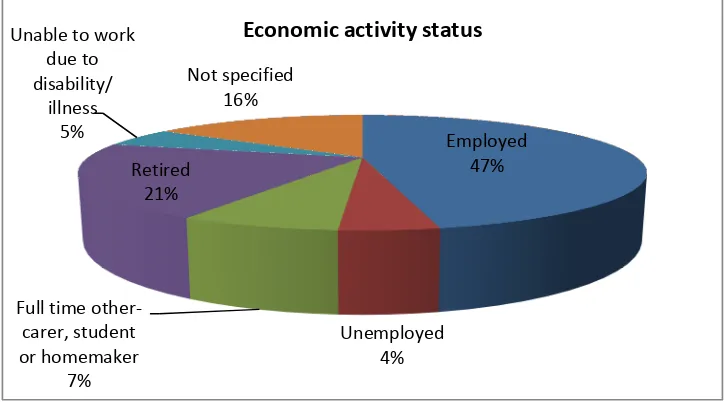 Figure 4.2.3: Economic activity status 