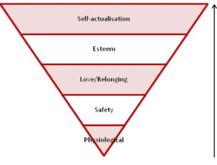 Figure 2: The Hierarchy of Needs turned upside down (adapted from Tiall and Khalil, 1968, p
