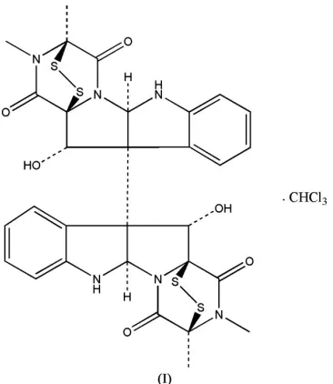 Fig. 1 shows the molecular structure of (I). The molecularstructure and absolute conﬁguration are very similar to those