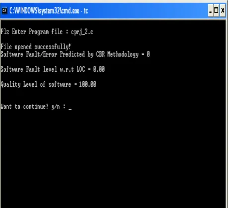 Figure 11: Quality level of software with 6 errors 99.38%  