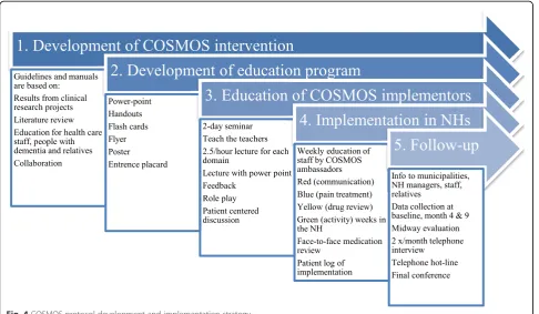 Fig. 4 COSMOS protocol development and implementation strategy