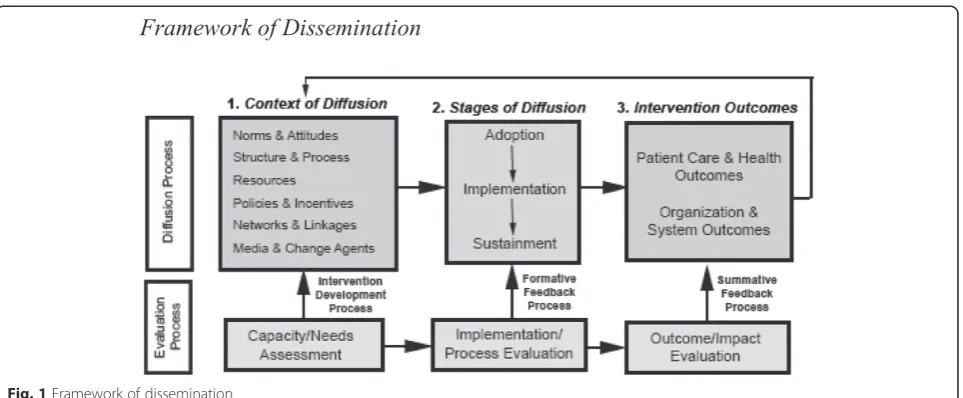 Fig. 1 Framework of dissemination