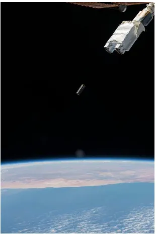 Figure 7: The Tu-Pod being released by the ISS