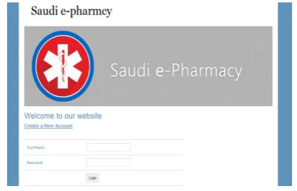 Fig 6: Illustrates Saudi e-pharmacy customer Login page 