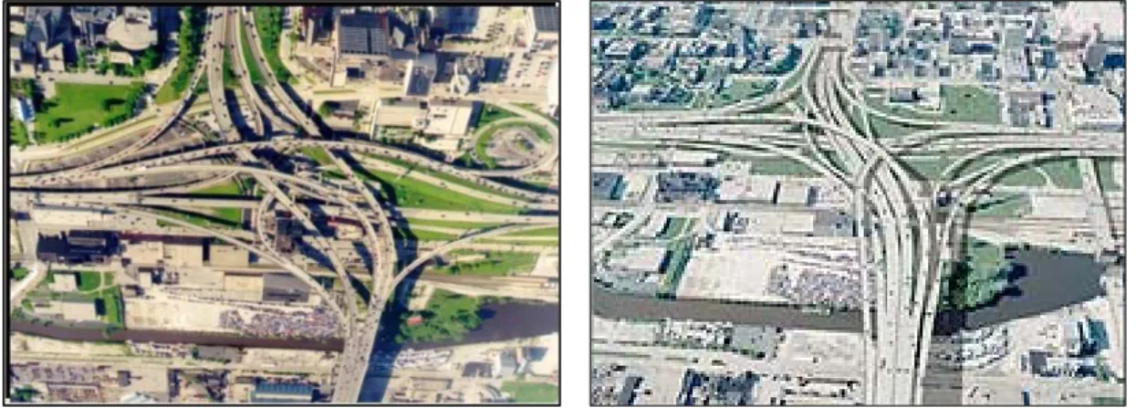 FIGURE A.5  EXISTING INTERCHANGE AND PROPOSED IMPROVEMENTS 