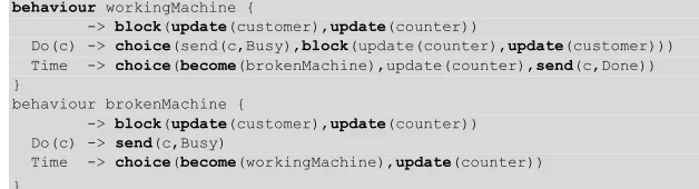 Fig. 5 shows a concrete ESL implementation of the machine from Fig. 2. The ab-stract implementation, using the language defined in Fig